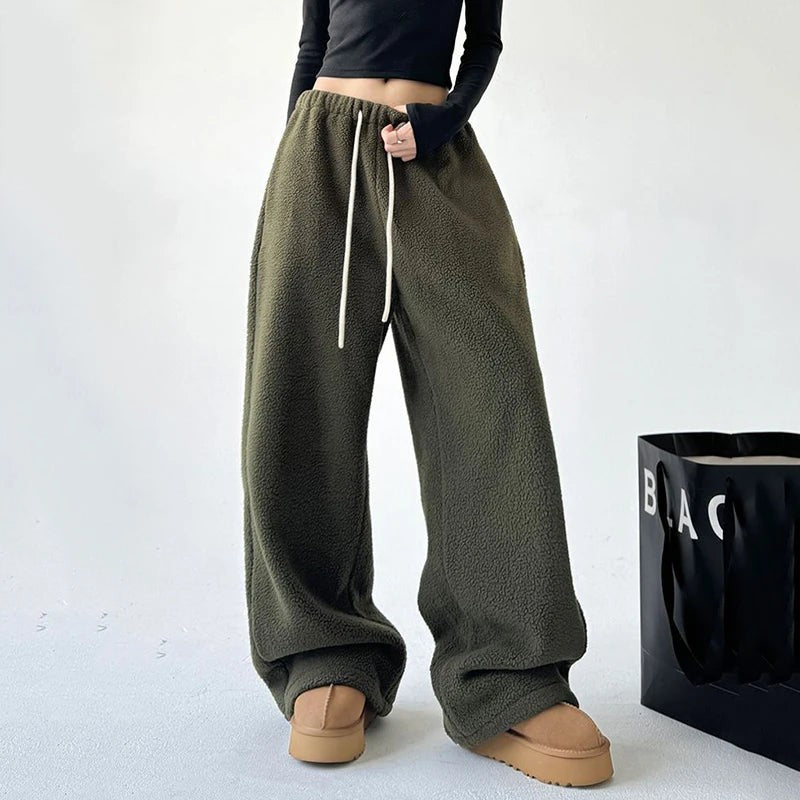 green-sweatpants