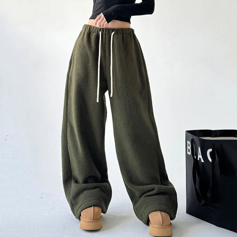 green-sweatpants