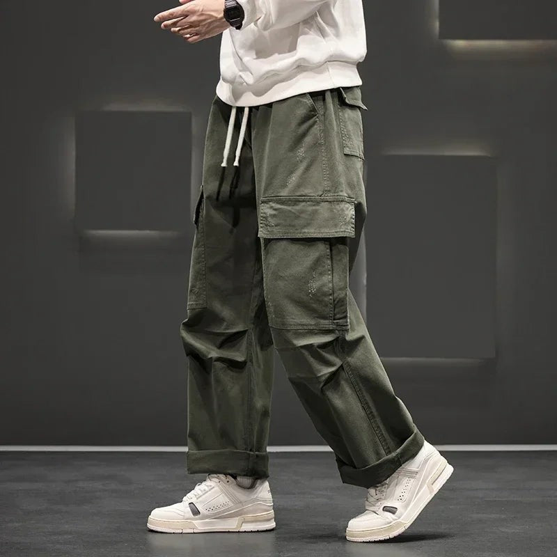 green-cargo pants
