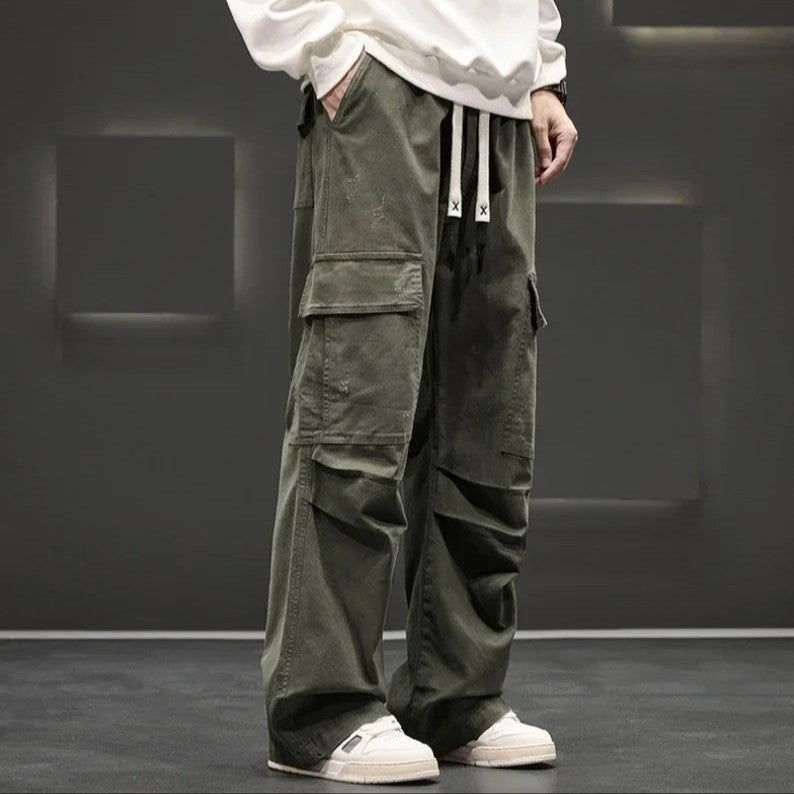 green-cargo pants