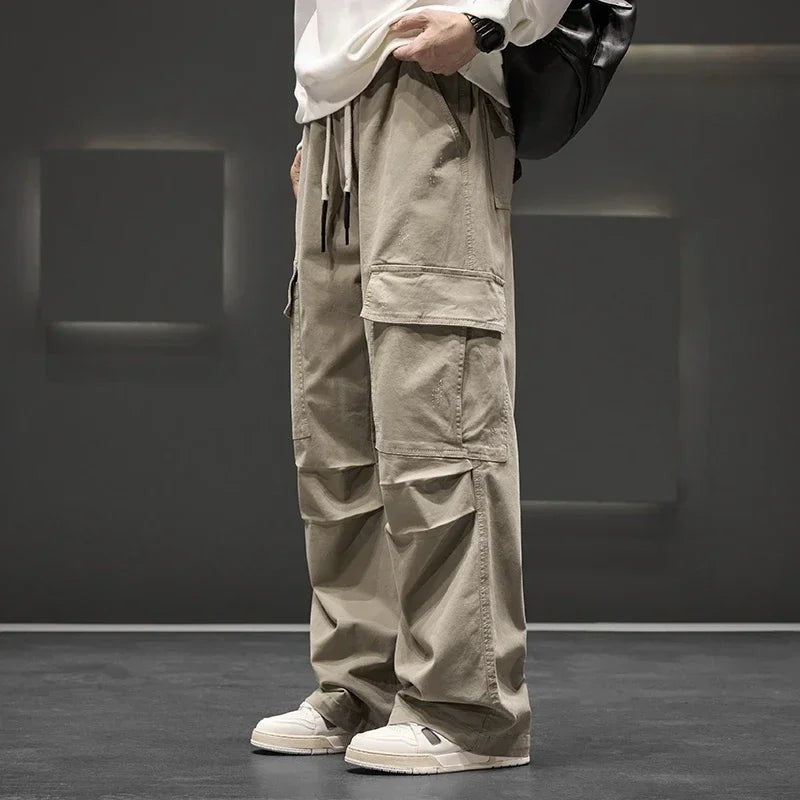 khaki-cargo pants