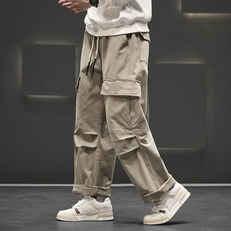 khaki-cargo pants