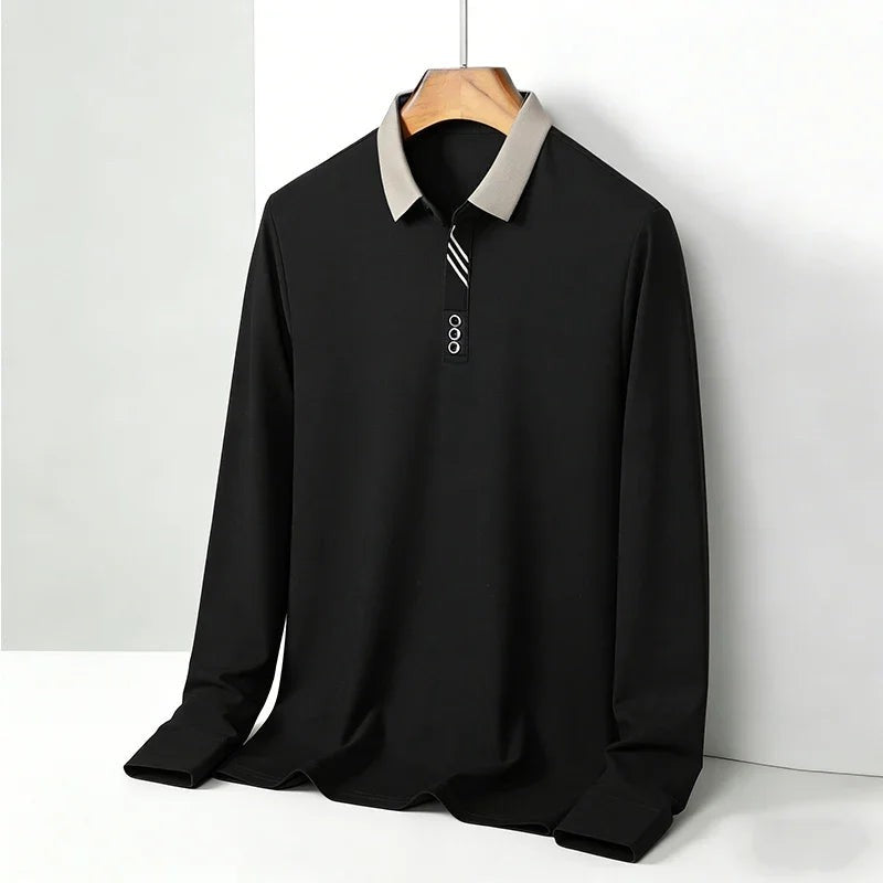 black-polo shirt