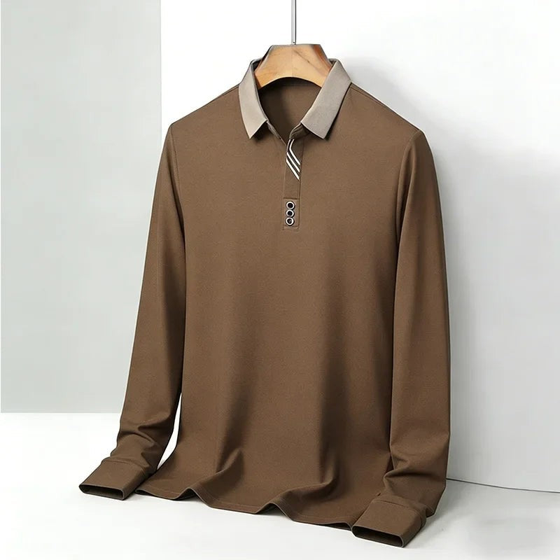 brown-polo shirt