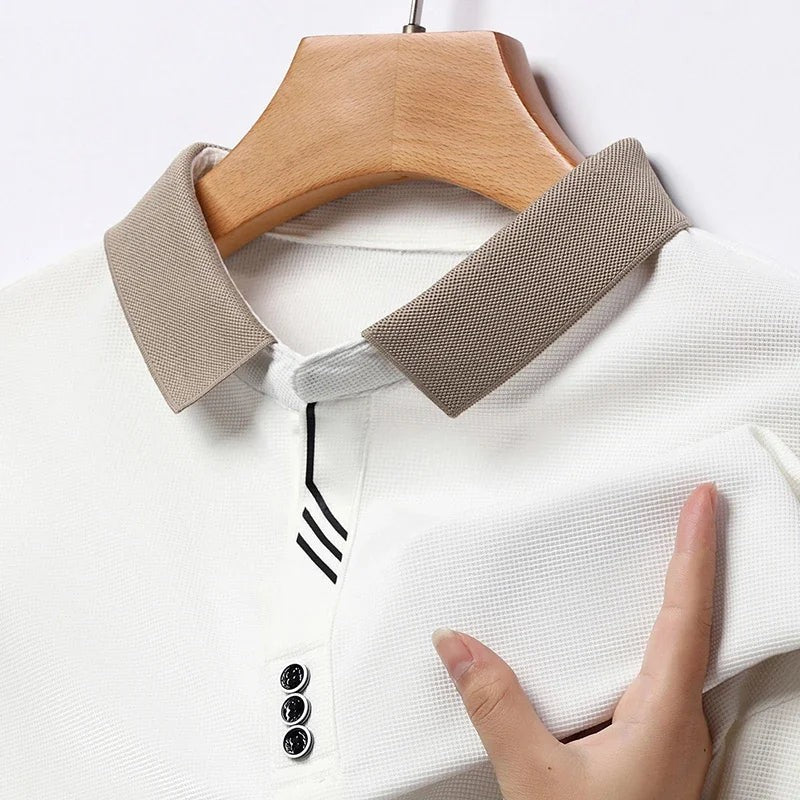 white-polo shirt
