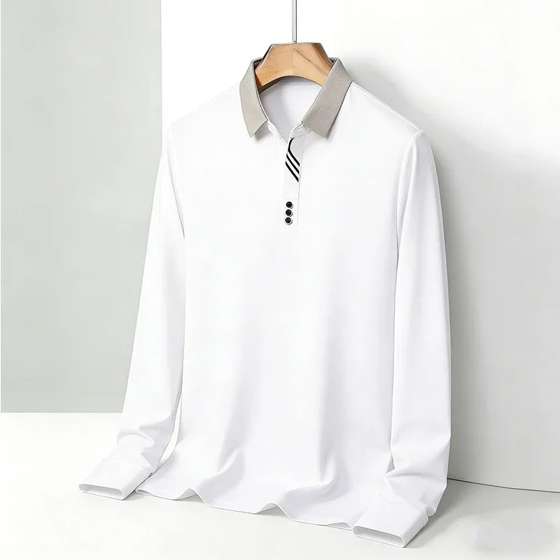 white-polo shirt