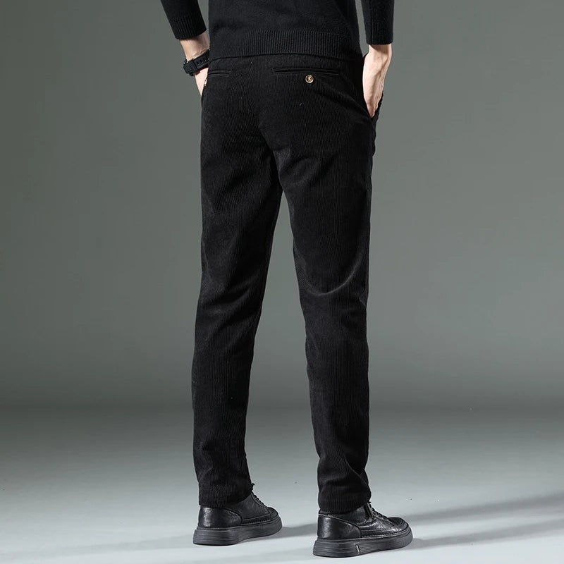 black-corduroy pants