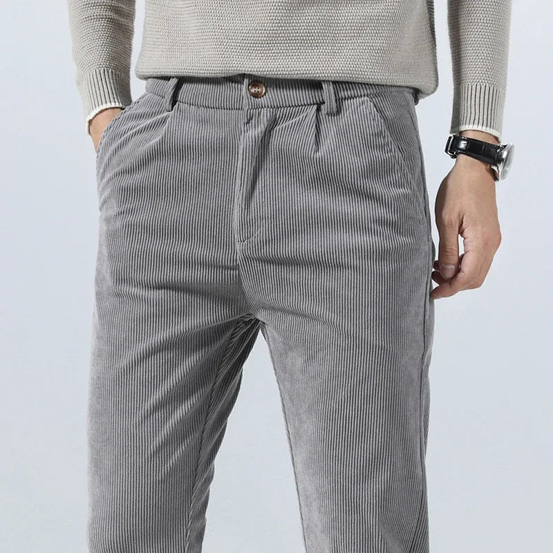 gray-corduroy pants