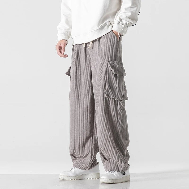 gray-cargo pants