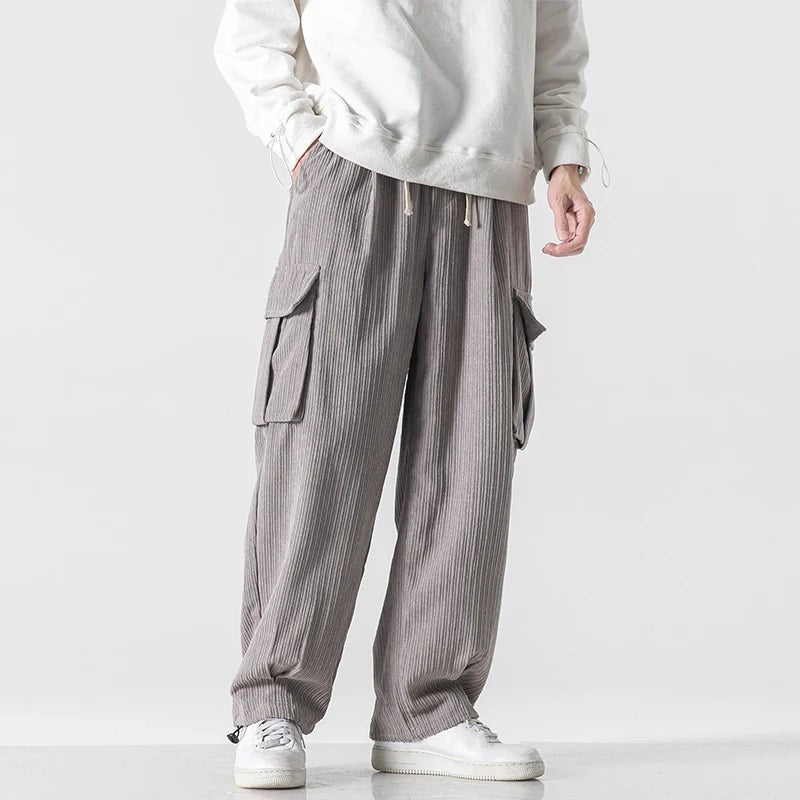 gray-cargo pants