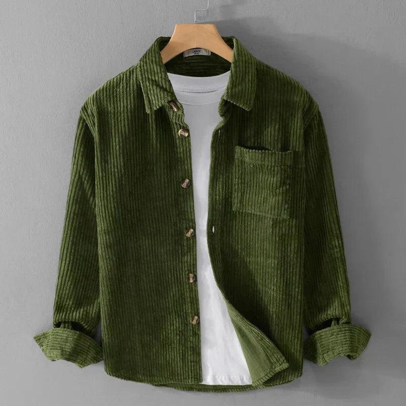 green-shirt jacket
