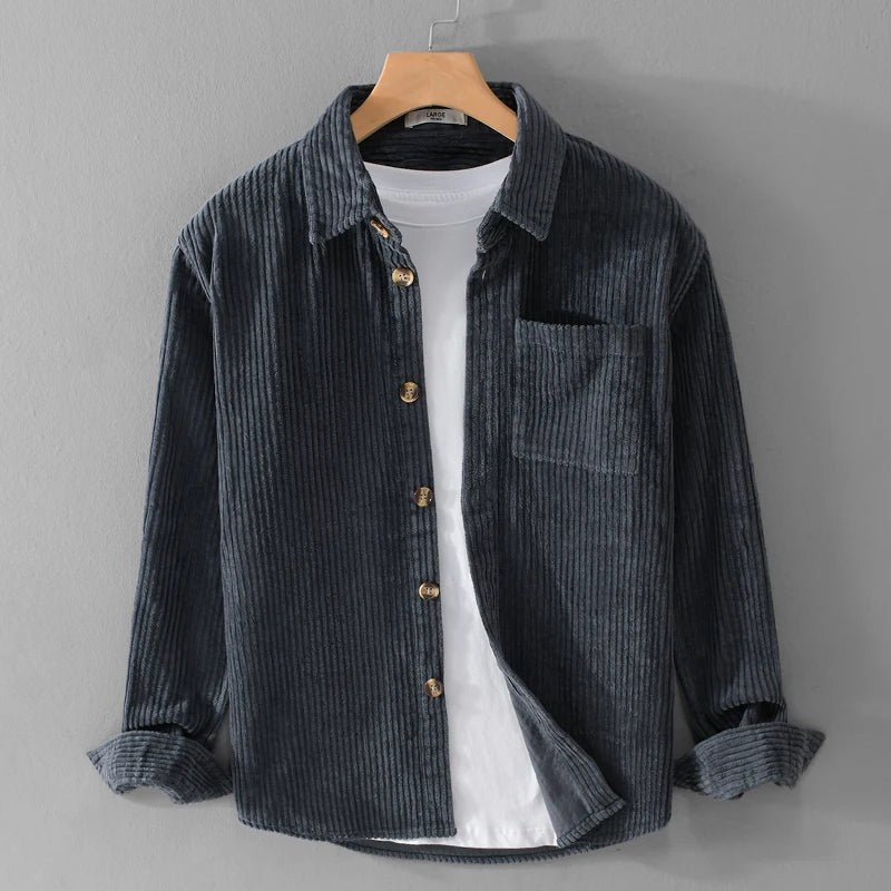 navy-shirt jacket