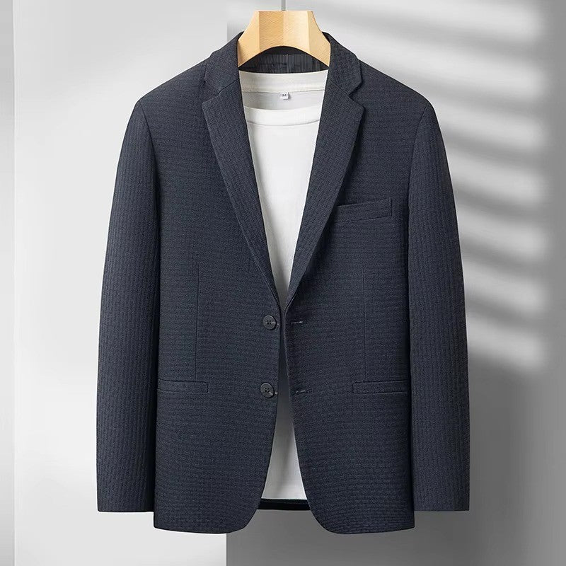 dark gray-suit jacket