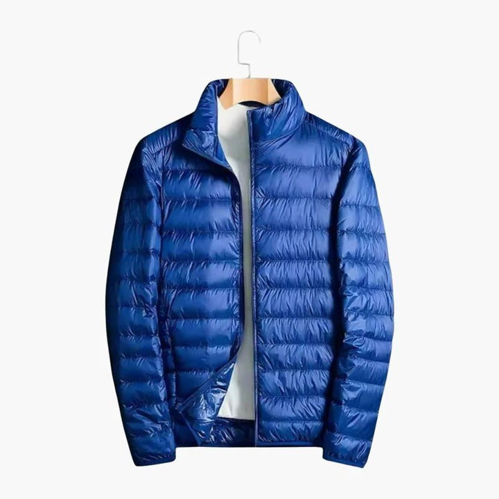 blue-puffer jacket