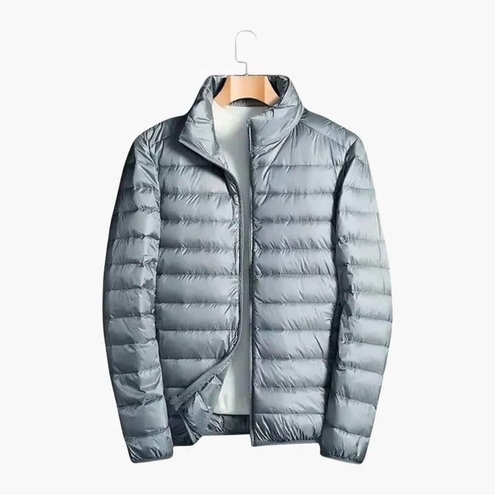 gray-puffer jacket