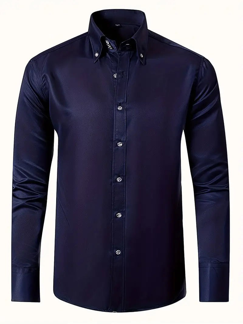 navy-dress shirt