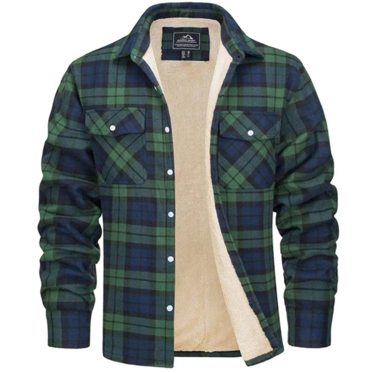 green-shirt jacket