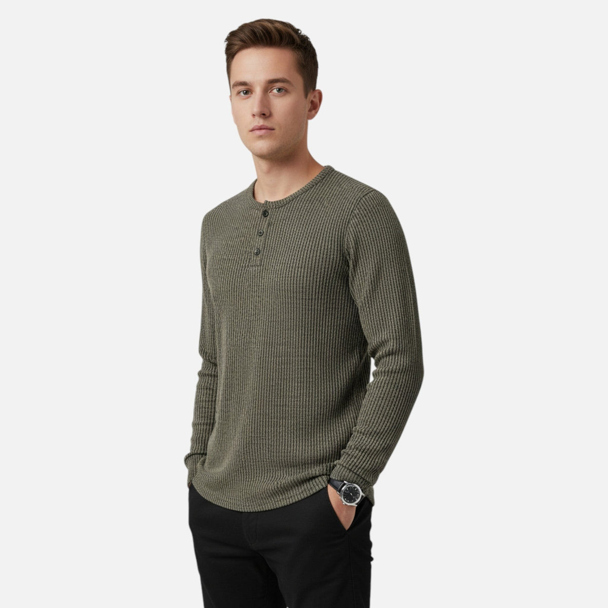 army green-sweater