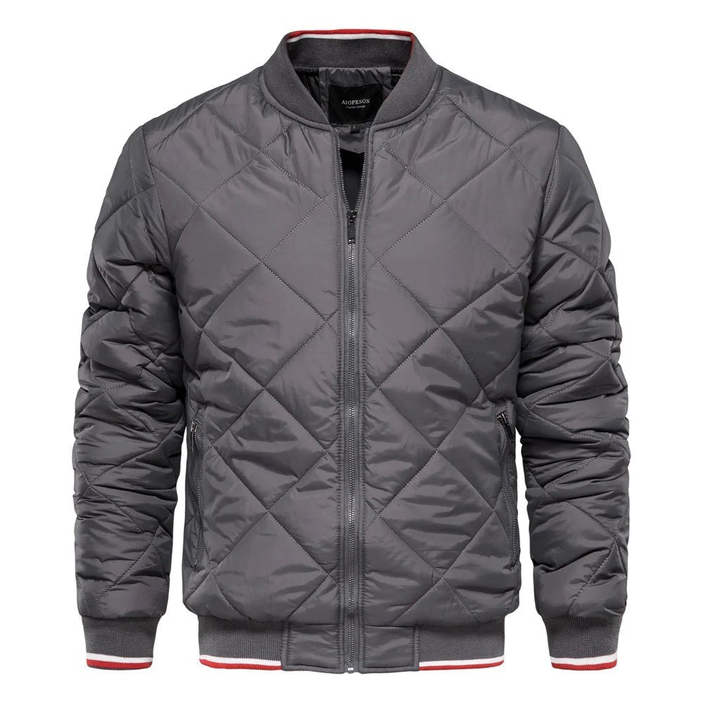 gray-bomber jacket