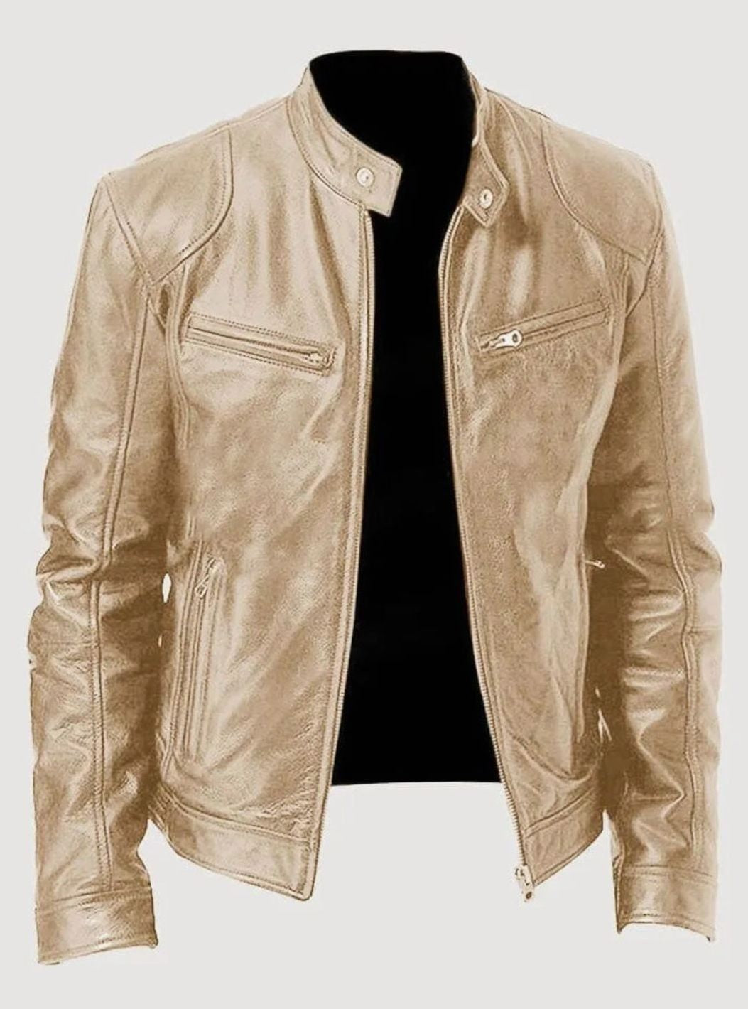 gold-leather jacket