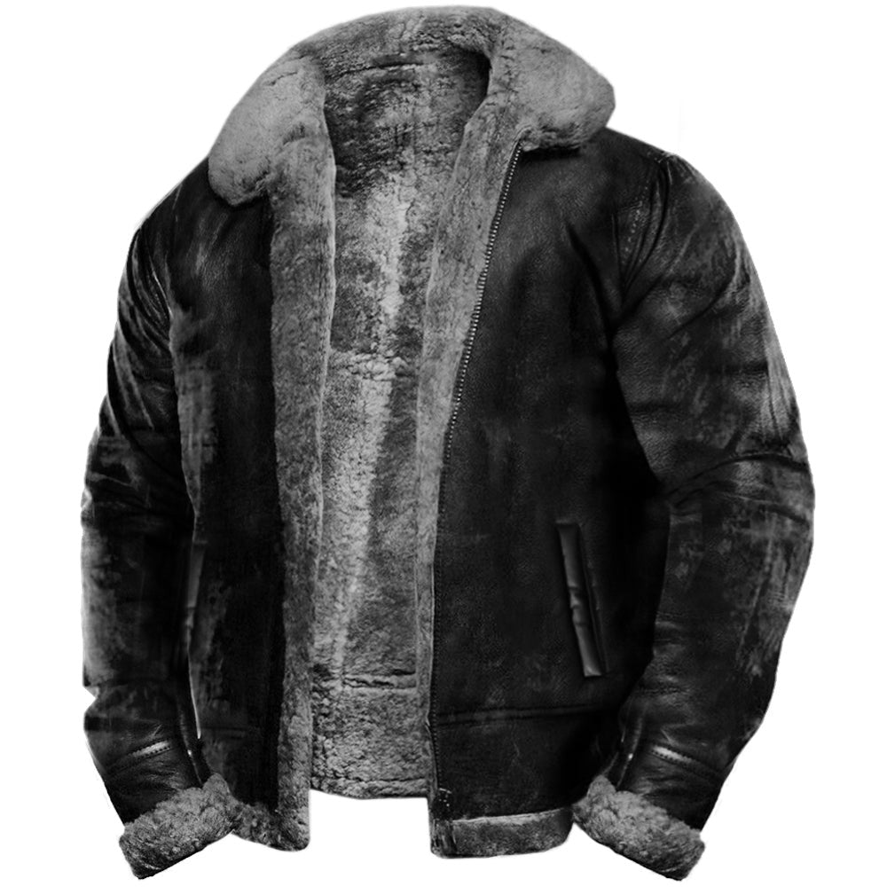 gray-bomber jacket