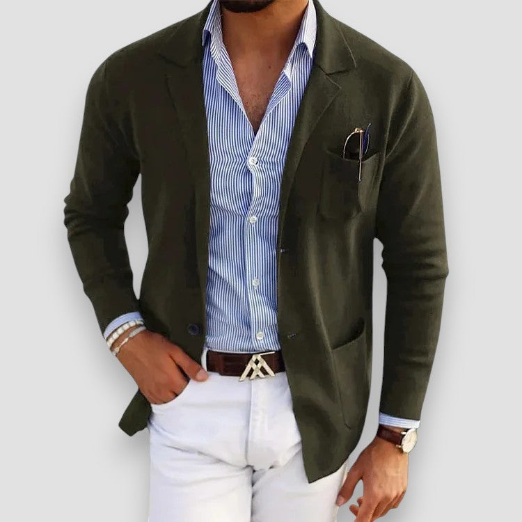 military green-blazer