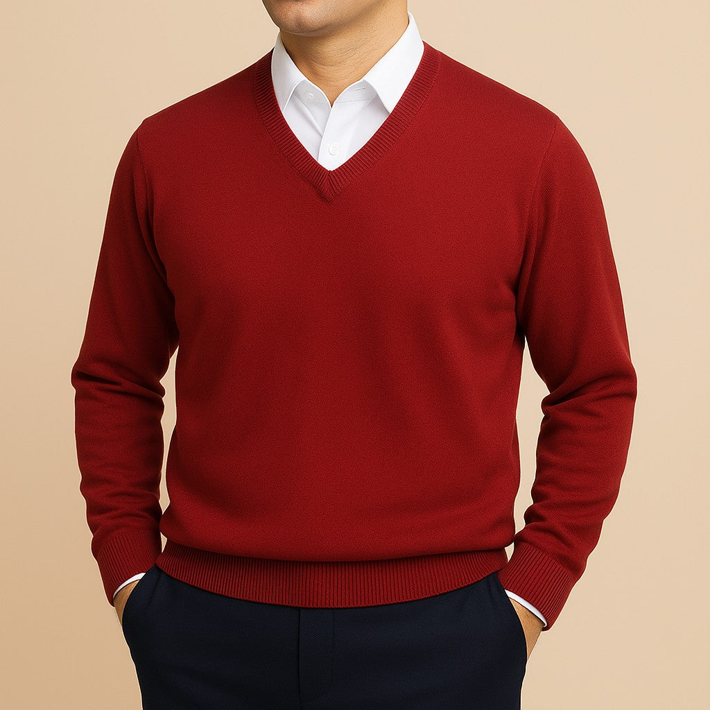 dark red-sweater