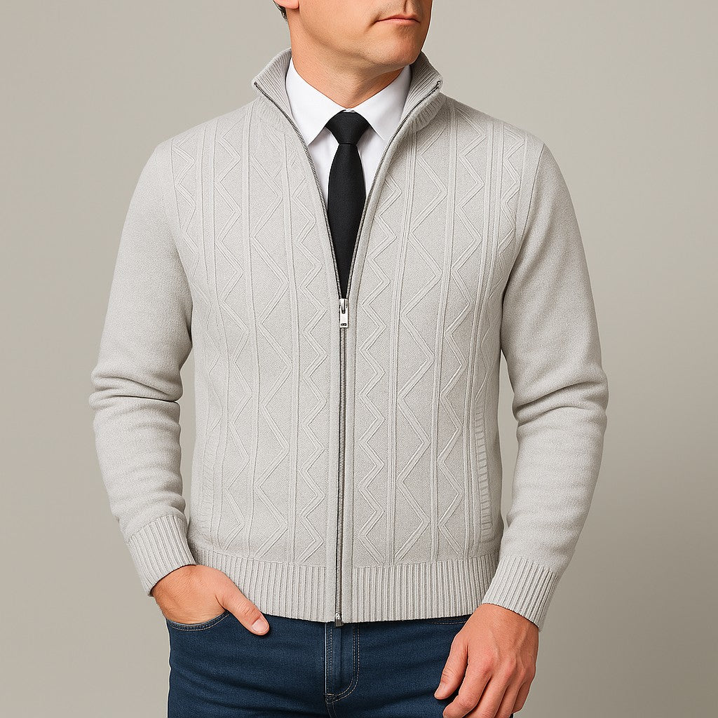 light gray-cardigan
