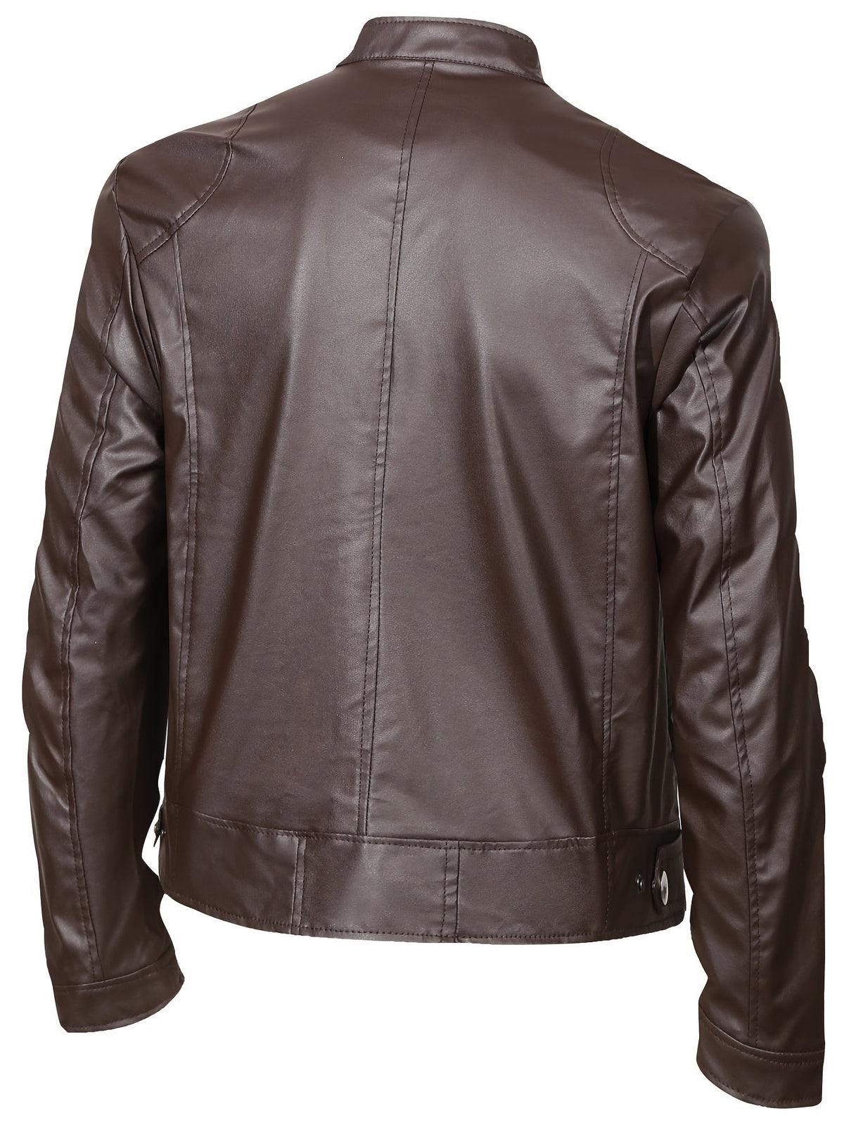coffee brown-moto jacket