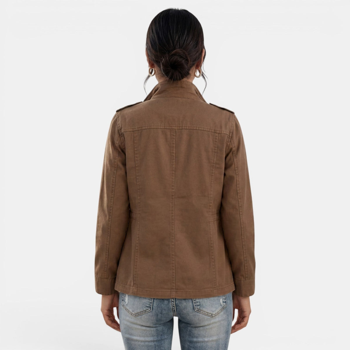 brown-utility jacket