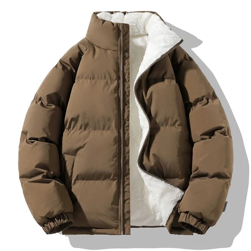 brown-puffer jacket
