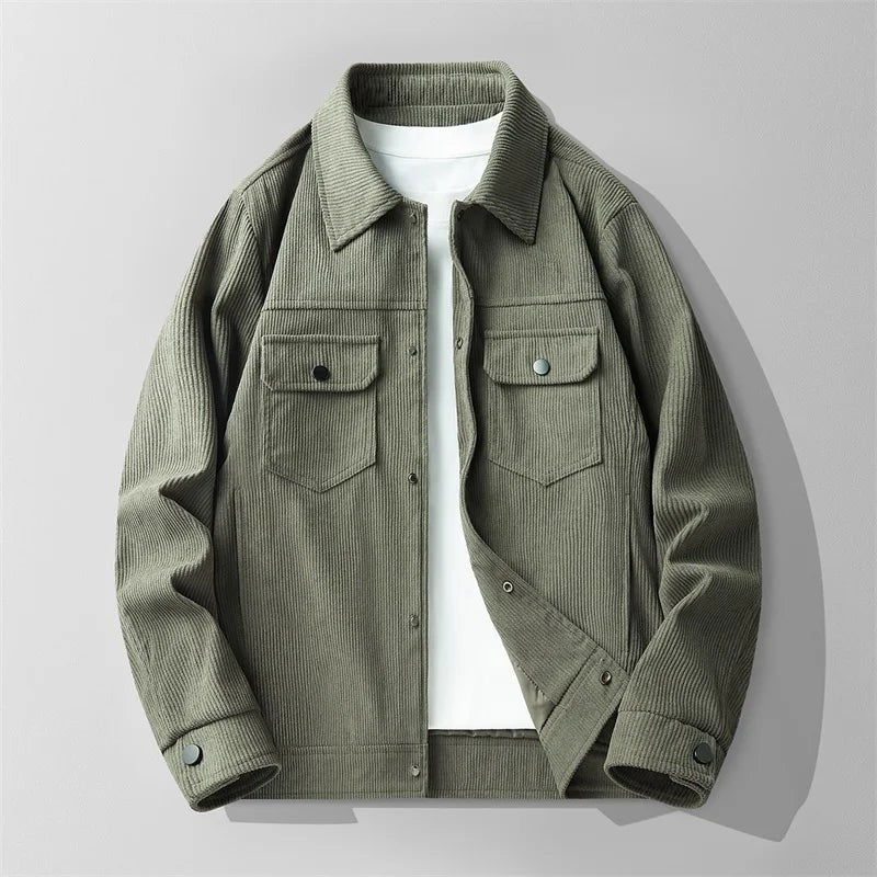 army green-corduroy jacket