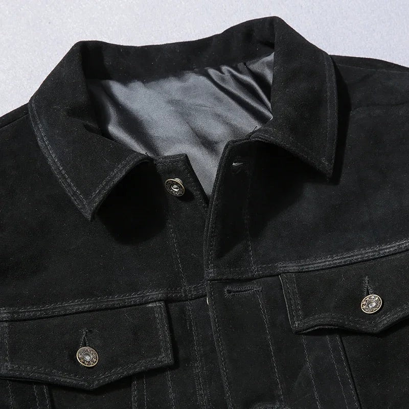 black-trucker jacket