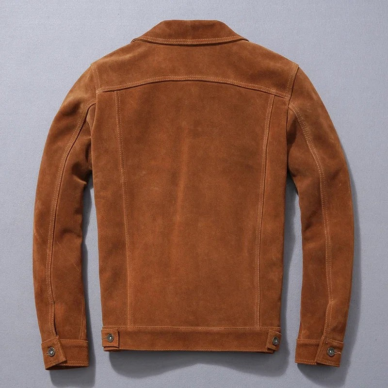 brown-trucker jacket
