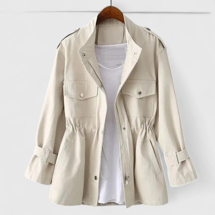 cream-utility jacket
