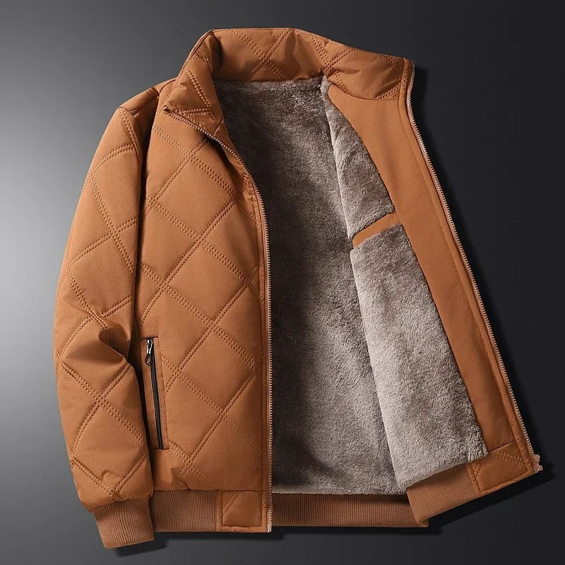 brown-bomber jacket