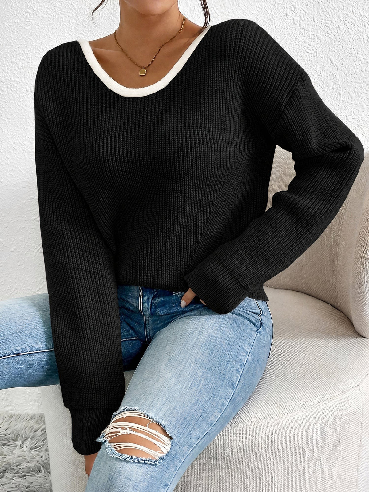 black-sweater