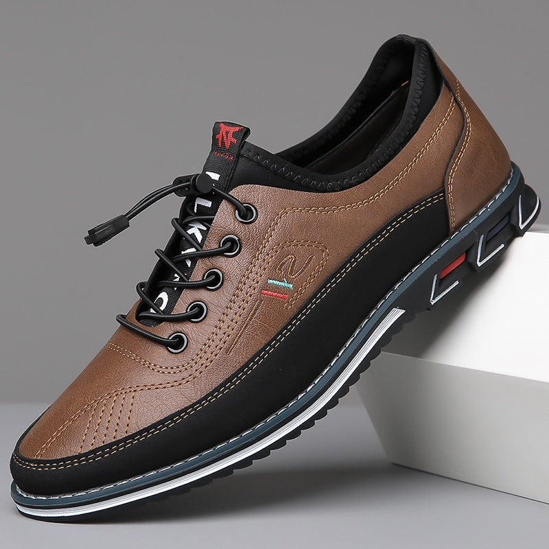 dark brown-casual shoes