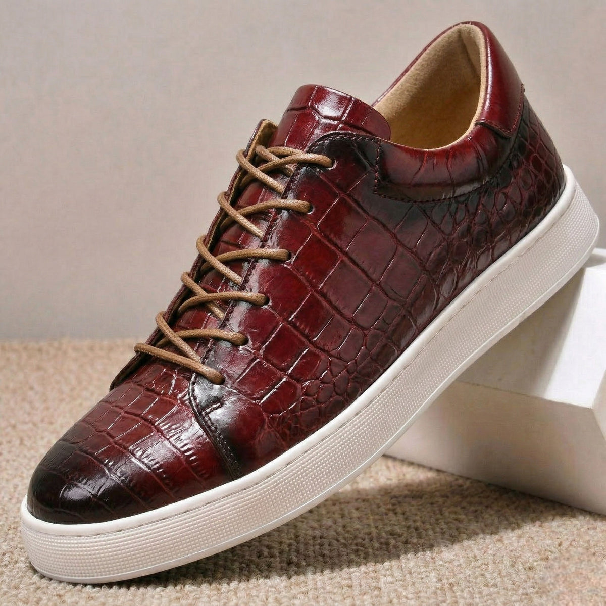 maroon-casual shoes