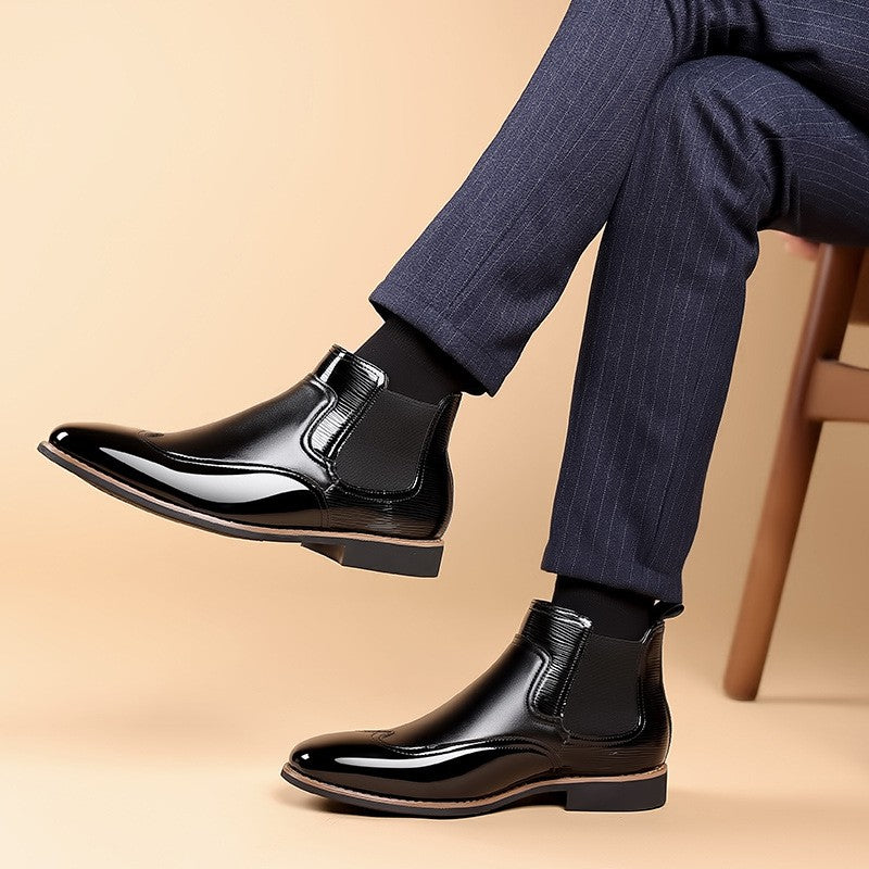 black-chelsea boots