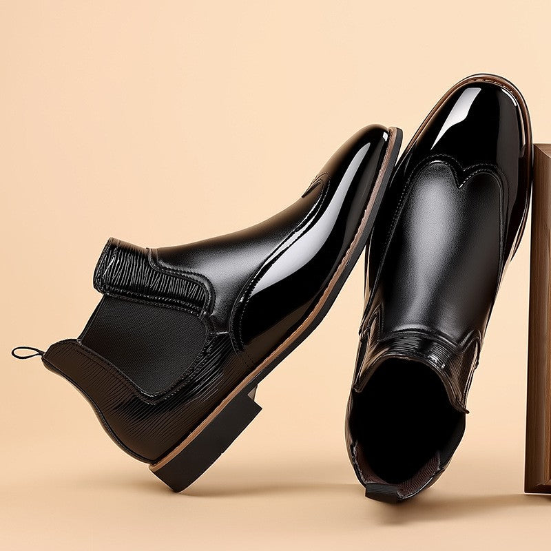 black-chelsea boots