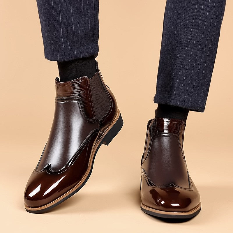 brown-chelsea boots