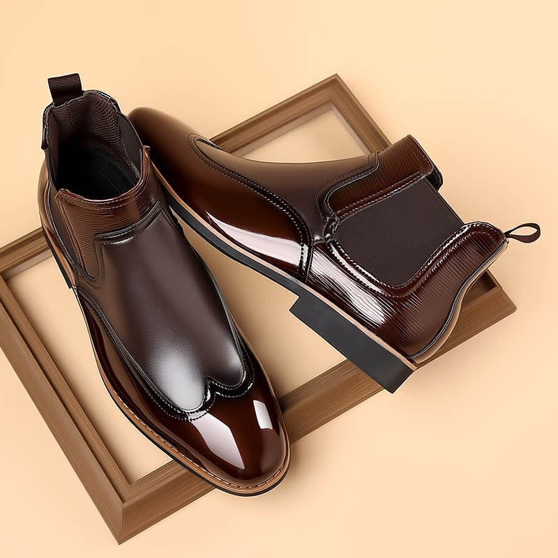 brown-chelsea boots