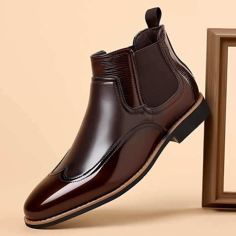 brown-chelsea boots
