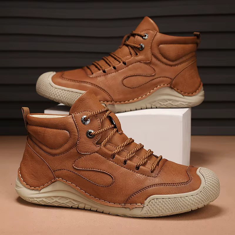 light brown-ankle boots