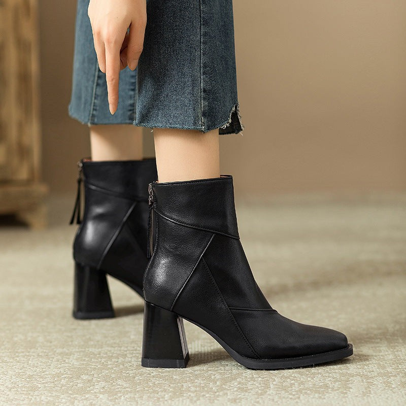 black-ankle boots