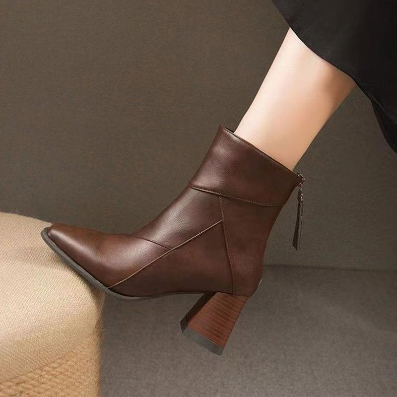 brown-ankle boots