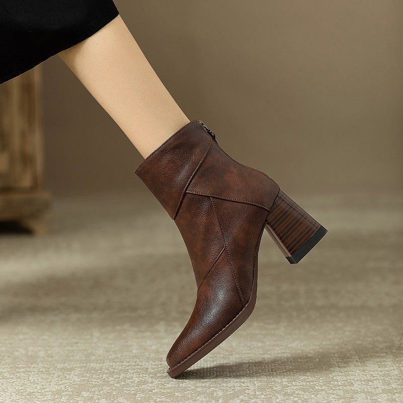 brown-ankle boots