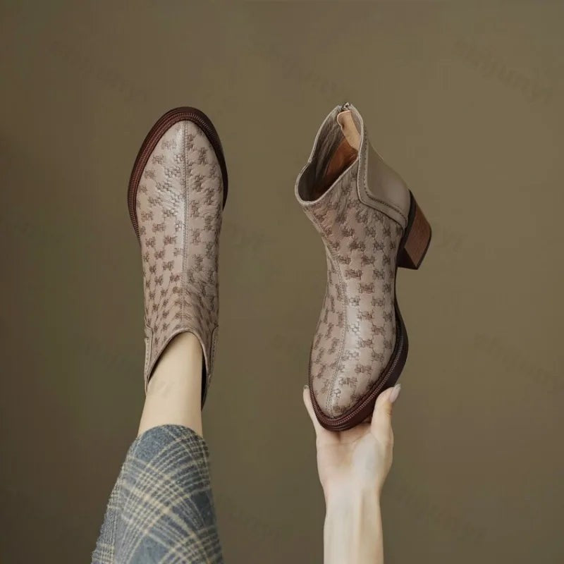 beige-ankle boots