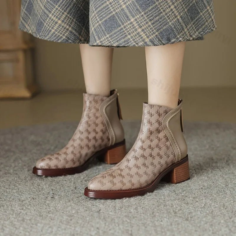 beige-ankle boots
